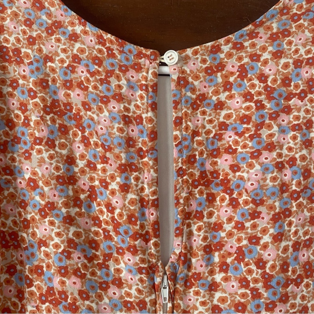 Mi Ami Red and Blue Floral Dress - Picture 6 of 8